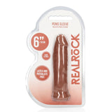 Realrock 6 Inch Penis Sleeve Flesh Tan - Eroticon Ltd