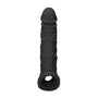 RealRock 8 Inch Penis Sleeve Black - Eroticon Ltd