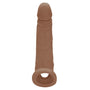 RealRock 9 Inch Penis Sleeve Flesh Tan - Eroticon Ltd