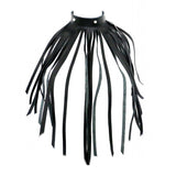 Leather Fringe Necklace Collar - Eroticon Ltd