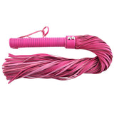 Rouge Garments Large Pink Leather Flogger - Eroticon Ltd