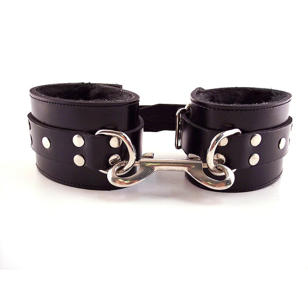 Rouge Garments Black Fur Wrist Cuffs - Eroticon Ltd