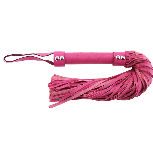 Rouge Garments Pink Leather Flogger - Eroticon Ltd