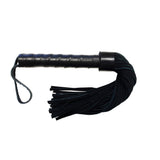 Rouge Leather Handle Suede Flogger - Eroticon Ltd