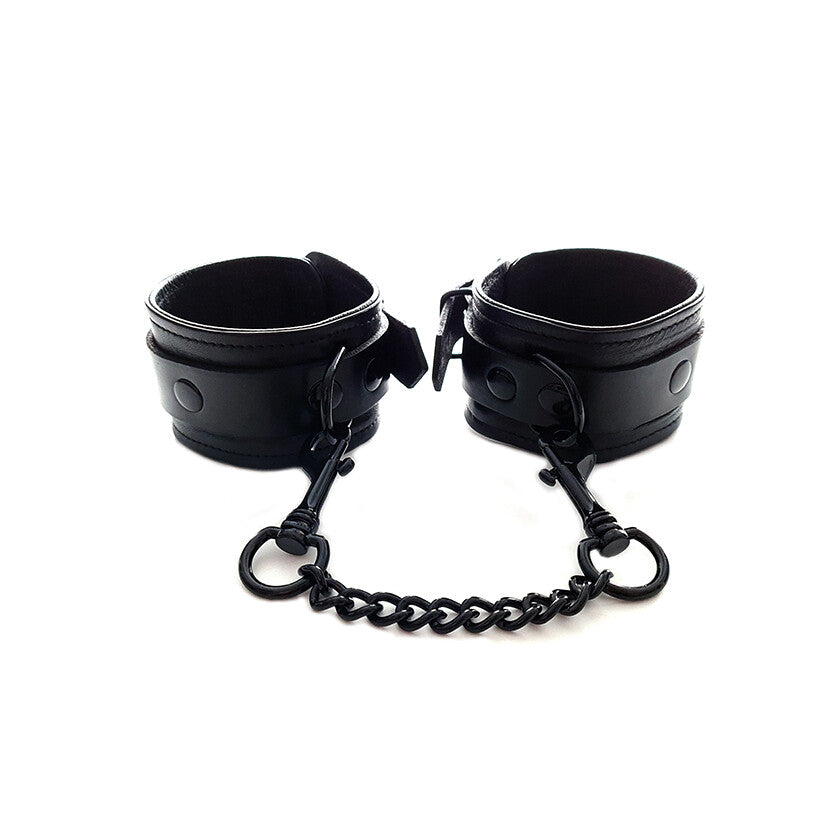 Rouge Garments Plain Black Ankles Cuffs - Eroticon Ltd