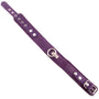 Rouge Garments Plain Purple Leather Collar - Eroticon Ltd