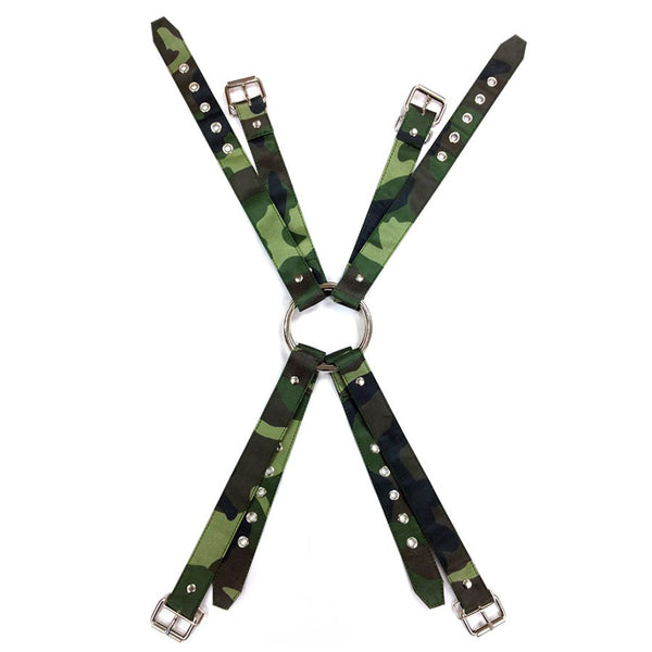 Rouge Army Camouflage Chest harness - Eroticon Ltd