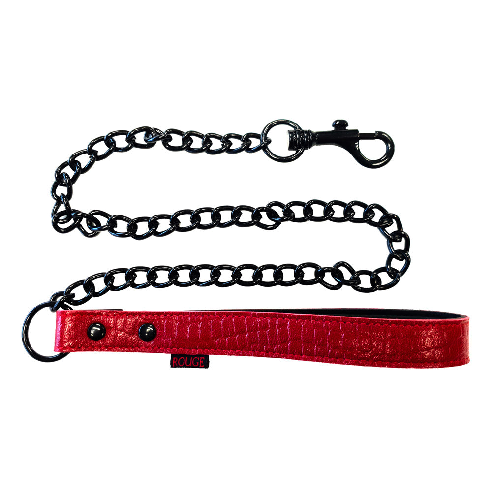 Rouge Garments Leather Croc Print Lead - Eroticon Ltd