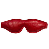 Rouge Garments Leather Croc Print Padded Blindfold - Eroticon Ltd