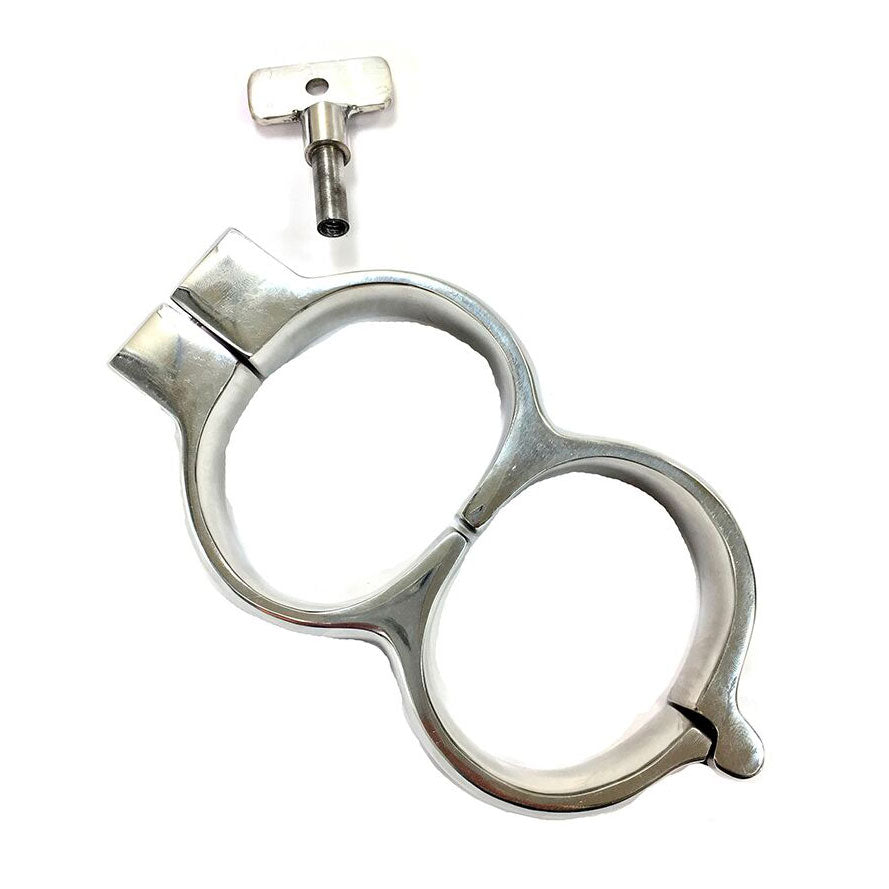 Rouge Stainless Steel Lockable Wrist Cuffs - Eroticon Ltd