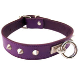 Rouge Garments Purple Studded ORing Studded Collar - Eroticon Ltd