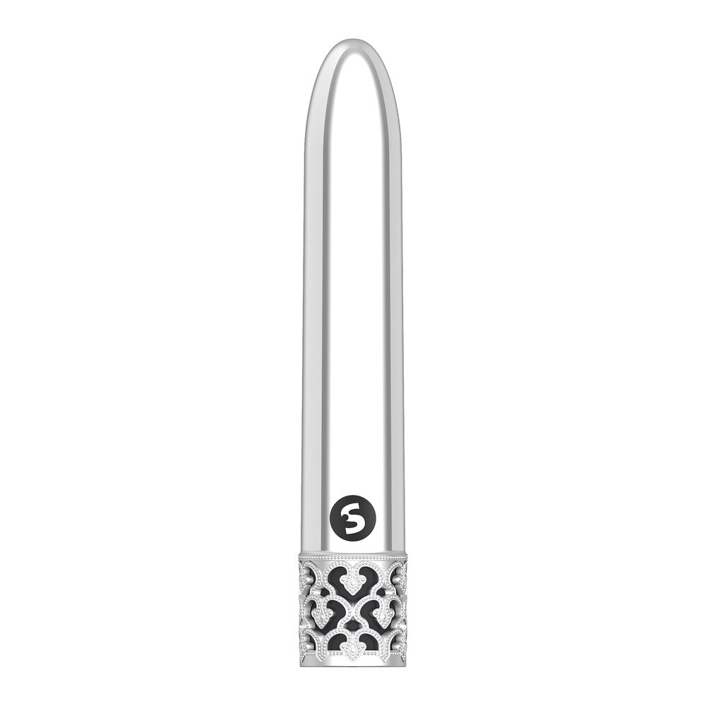 Royal Gems Shiny Rechargeable Bullet Silver - Eroticon Ltd