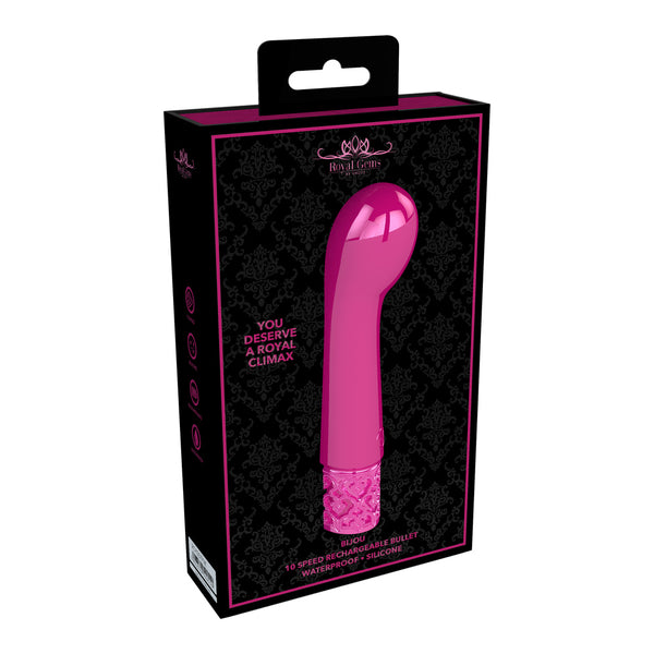 Royal Gems Bijou Rechargeable Silicone Bullet Pink - Eroticon Ltd