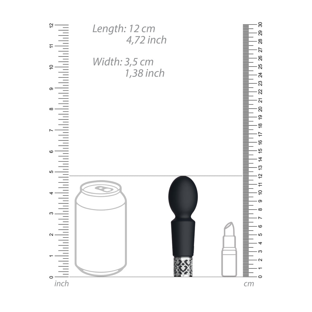 Royal Gems Brilliant Rechargeable Bullet Black - Eroticon Ltd