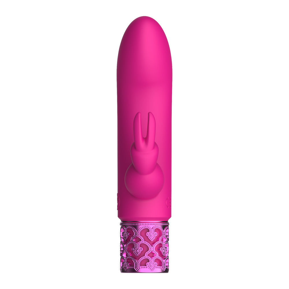 Royal Gems Dazzling Rechargeable Rabbit Bullet Pink - Eroticon Ltd