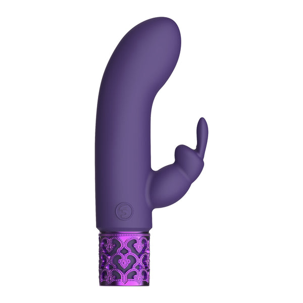 Royal Gems Dazzling Rechargeable Rabbit Bullet Purple - Eroticon Ltd