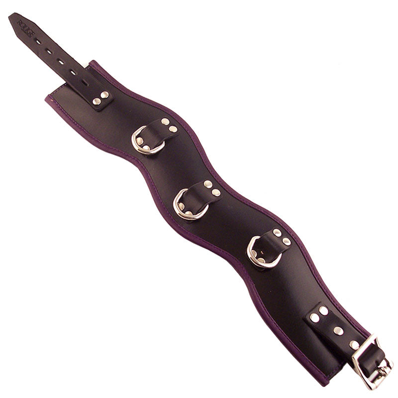 Rouge Garments Black And Purple Padded Posture Collar - Eroticon Ltd