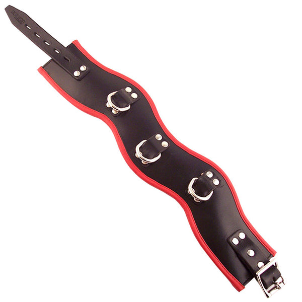 Rouge Garments Black And Red Padded Posture Collar - Eroticon Ltd