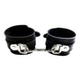 Rouge Garments Black Rubber Ankle Cuffs - Eroticon Ltd