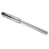 Rouge Stainless Steel Vibrating Ribbed Urethral Probe - Eroticon Ltd