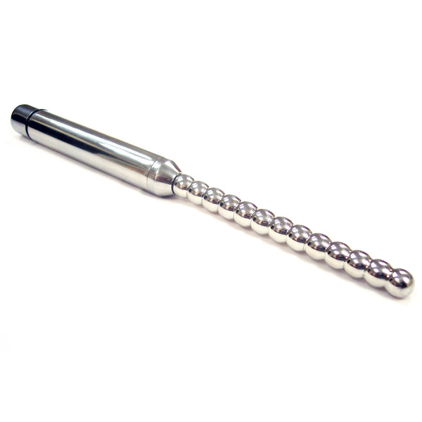 Rouge Stainless Steel Vibrating Ribbed Urethral Probe - Eroticon Ltd