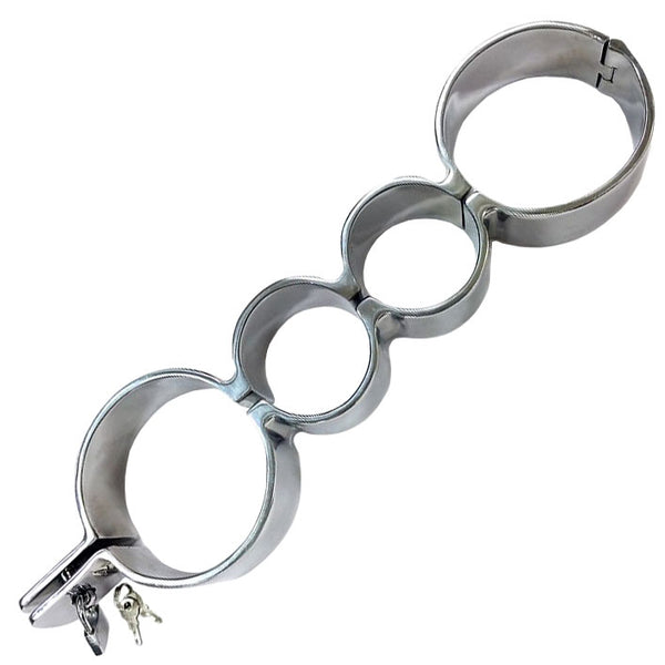 Rouge Stainless Steel Heavy Metal Wrist and Ankle Binder - Eroticon Ltd