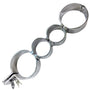 Rouge Stainless Steel Heavy Metal Wrist and Ankle Binder - Eroticon Ltd