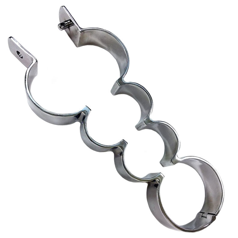 Rouge Stainless Steel Heavy Metal Wrist and Ankle Binder - Eroticon Ltd