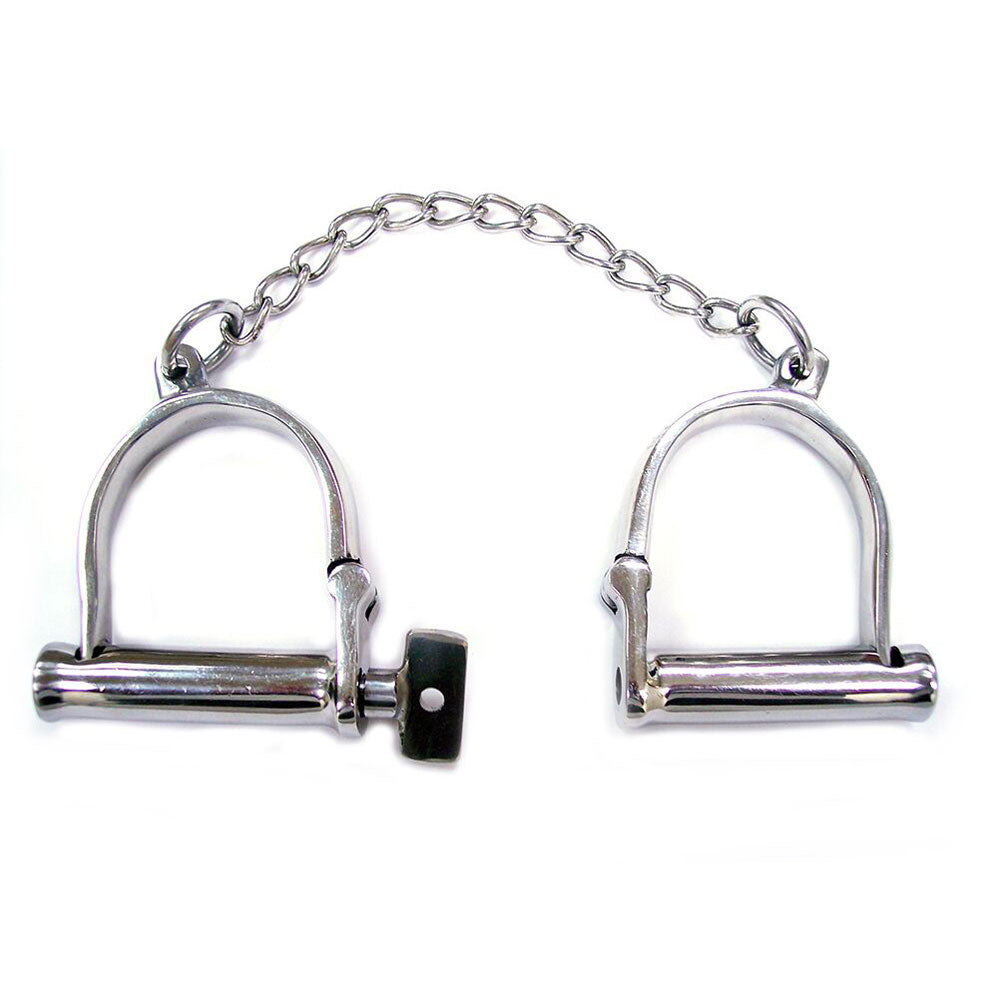 Rouge Stainless Steel Wrist Shackles - Eroticon Ltd