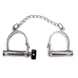 Rouge Stainless Steel Wrist Shackles - Eroticon Ltd
