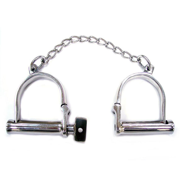 Rouge Stainless Steel Wrist Shackles - Eroticon Ltd