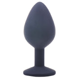Medium Black Jewelled Silicone Butt Plug - Eroticon Ltd