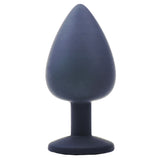 Large Black Jewelled Silicone Butt Plug - Eroticon Ltd