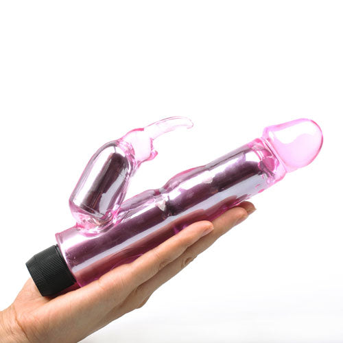 Waves Of Pleasure Crystal Pink Rabbit Vibrator - Eroticon Ltd