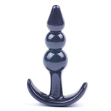 Small Black Beaded Anal Plug - Eroticon Ltd