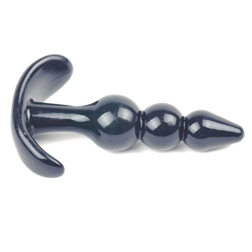 Small Black Beaded Anal Plug - Eroticon Ltd