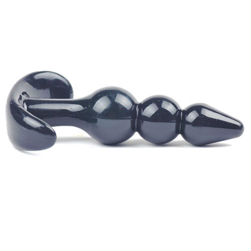 Small Black Beaded Anal Plug - Eroticon Ltd