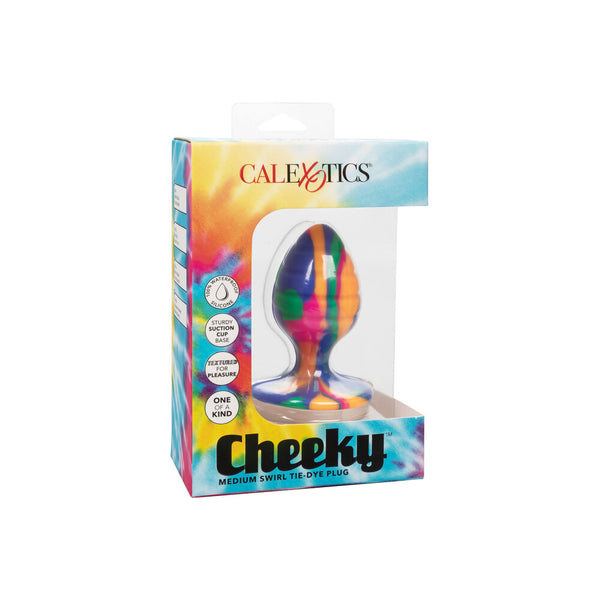 Cheeky Medium Swirl Tie Dye Butt Plug - Eroticon Ltd