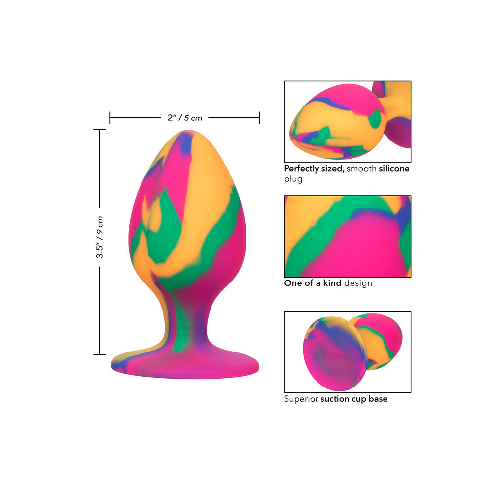 Cheeky Large Tie Dye Butt Plug - Eroticon Ltd