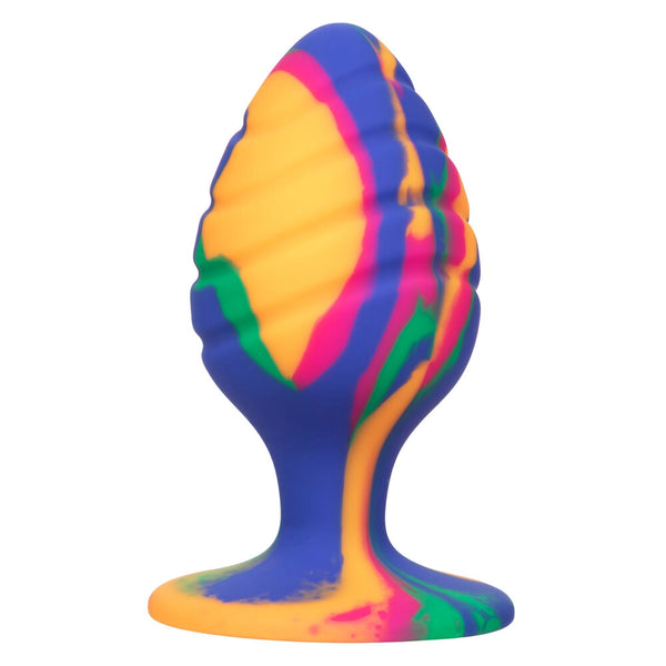 Cheeky Large Swirl Tie Dye Butt Plug - Eroticon Ltd