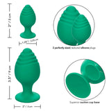 Cheeky Butt Plug Duo Green - Eroticon Ltd