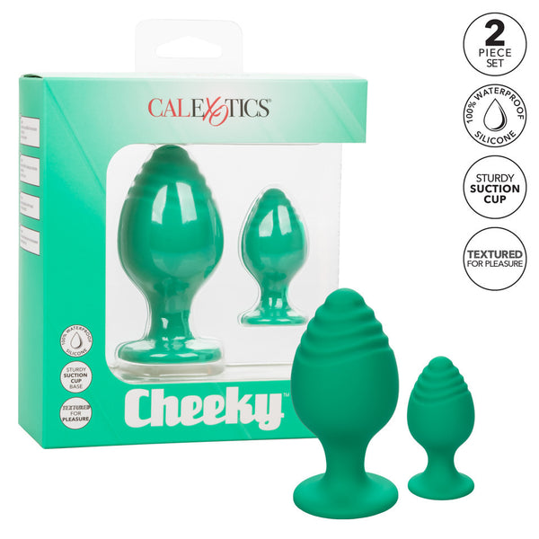Cheeky Butt Plug Duo Green - Eroticon Ltd
