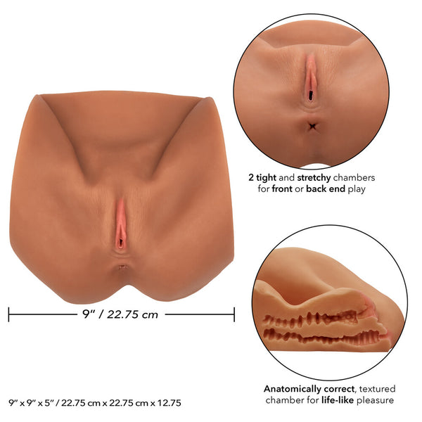 Stroke It Life Size Pussy Flesh Brown - Eroticon Ltd