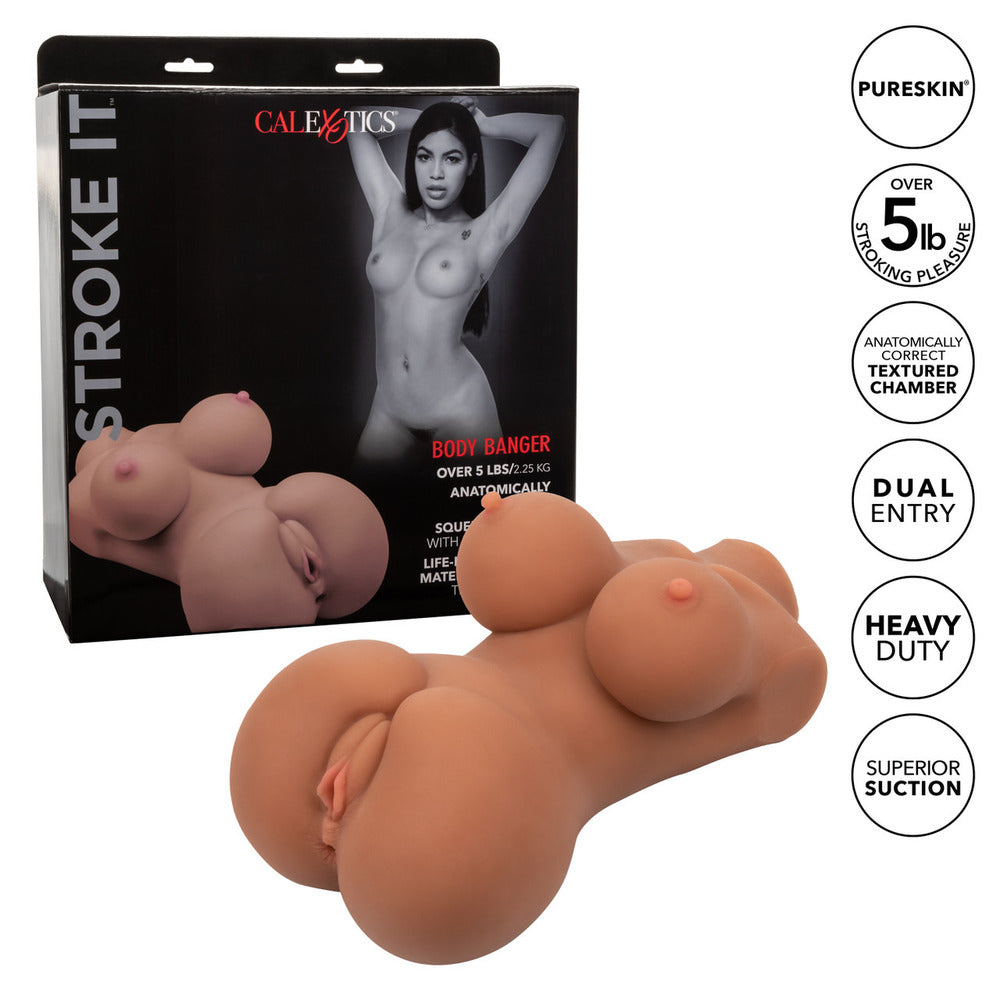 Stroke It Body Banger Flesh Brown - Eroticon Ltd