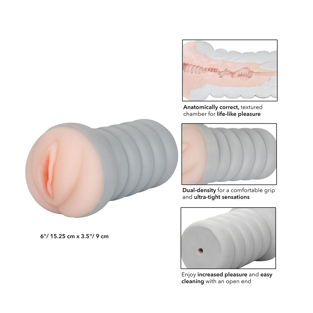 Gripper Ribbed Tight Pussy Flesh Masturbator - Eroticon Ltd