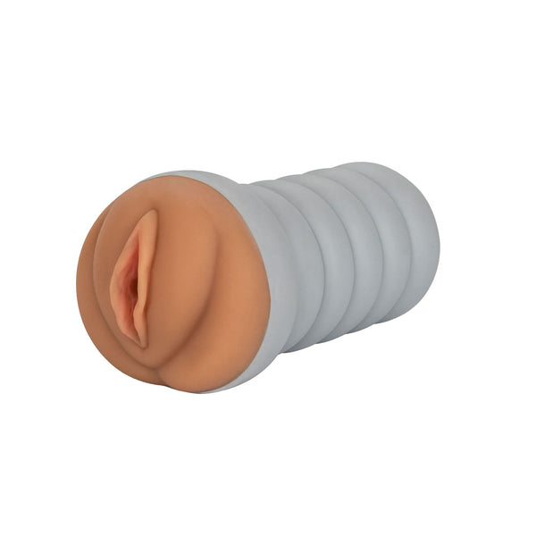 Gripper Ribbed Tight Pussy Brown Masturbator - Eroticon Ltd