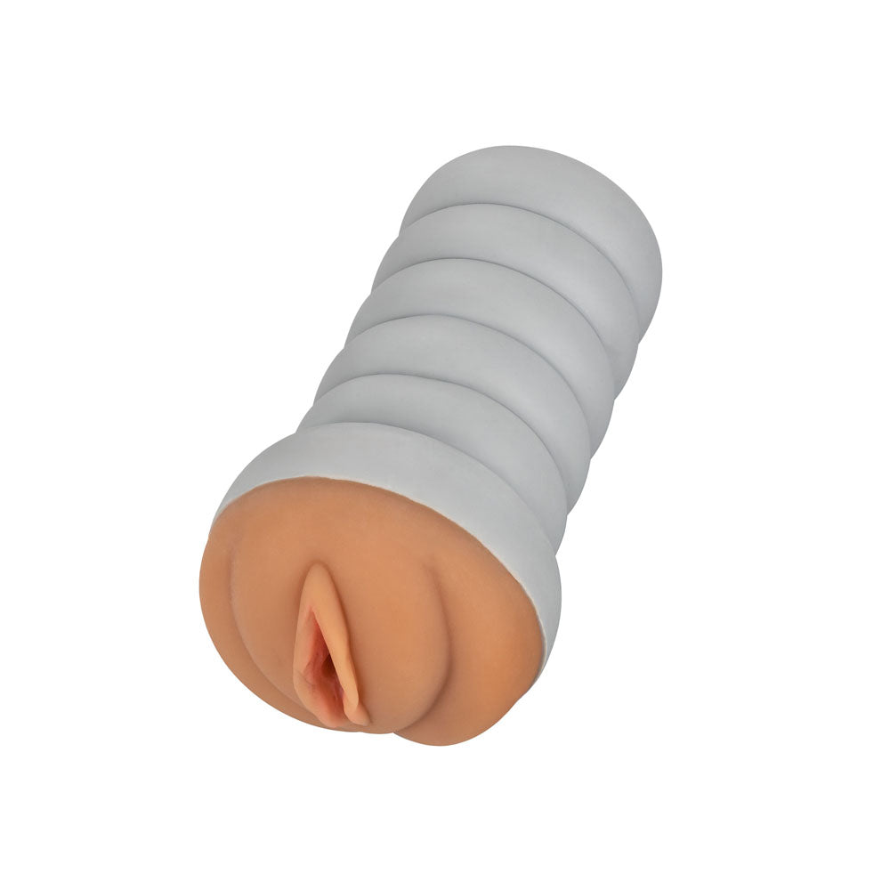 Gripper Ribbed Tight Pussy Brown Masturbator - Eroticon Ltd