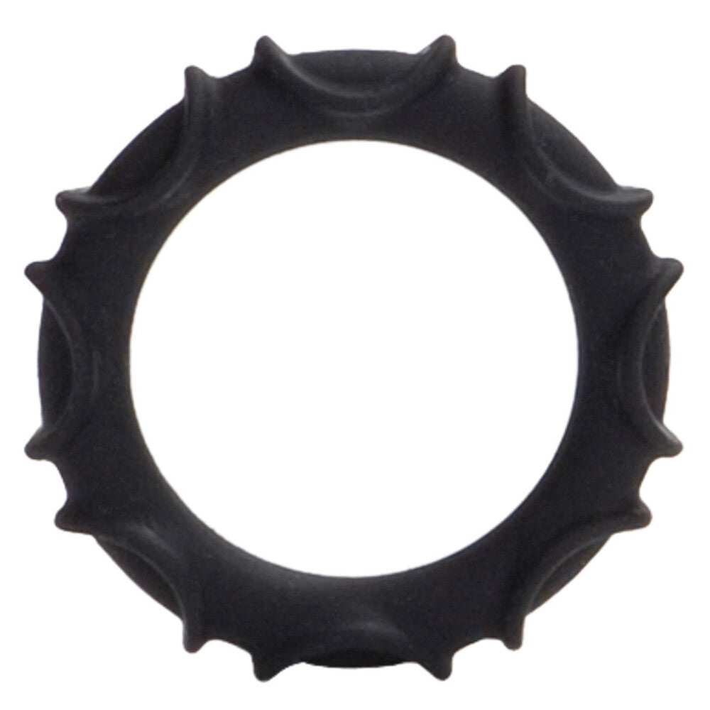 Atlas Silicone Cock Ring Black - Eroticon Ltd