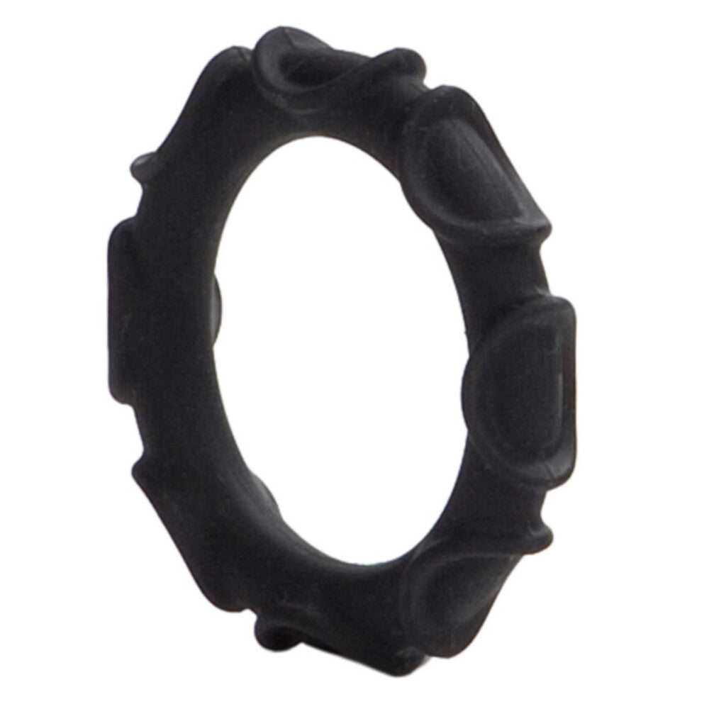 Atlas Silicone Cock Ring Black - Eroticon Ltd