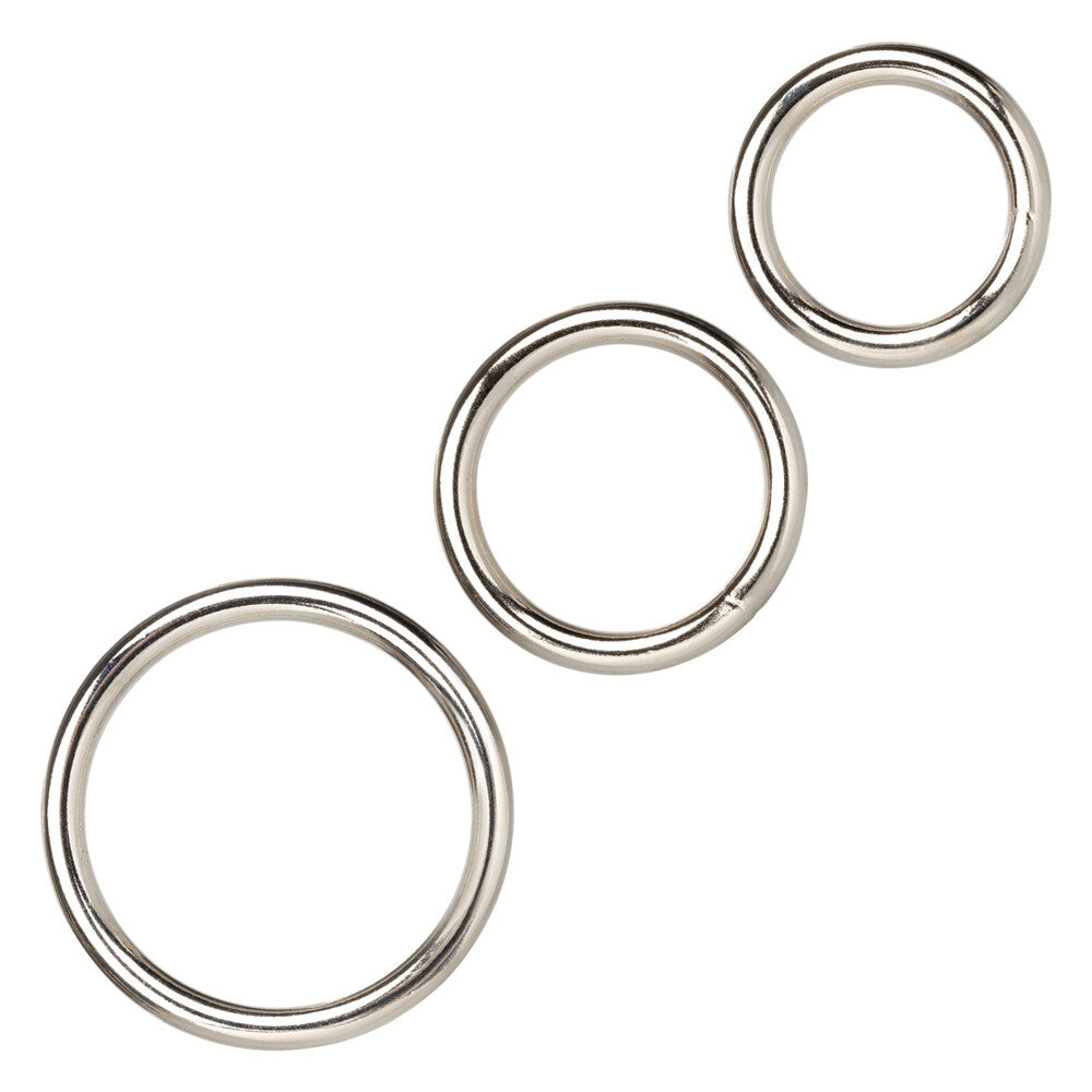 3 Piece Silver Ring Set - Eroticon Ltd